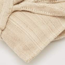 Cult Gaia Natural Woven Fabric Hera Shoulder Bag