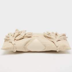Cult Gaia Natural Woven Fabric Hera Shoulder Bag
