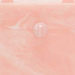 Pre Owned Cult Gaia Pink Marble Print Acrylic EOS Box Bag