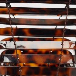 Cult Gaia Brown Acrylic Lilleth Top Handle Bag
