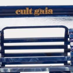 Cult Gaia Navy Blue Acrylic Ark Clutch