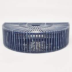 Cult Gaia Navy Blue Acrylic Ark Clutch