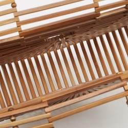 Cult Gaia Brown Bamboo Small Ark Bag