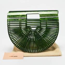 Cult Gaia Green Acrylic Ark Clutch