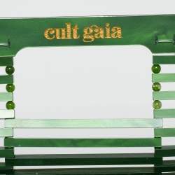 Cult Gaia Green Acrylic Ark Clutch