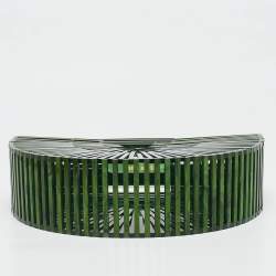 Cult Gaia Green Acrylic Ark Clutch