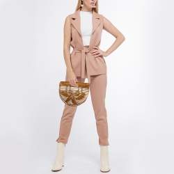 Cult Gaia Brown Bamboo Ark Bag