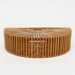 Cult Gaia Brown Bamboo Ark Bag