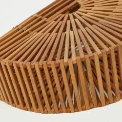 Cult Gaia Brown Bamboo Ark Bag