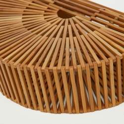 Cult Gaia Brown Bamboo Ark Bag