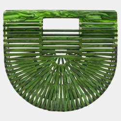 Pre Owned Cult Gaia Green Acrylic Ark Clutch