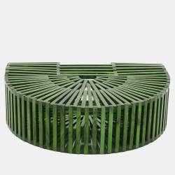 Pre Owned Cult Gaia Green Acrylic Ark Clutch