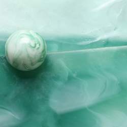 Cult Gaia Sage Acrylic Eos Top Handle Box Bag