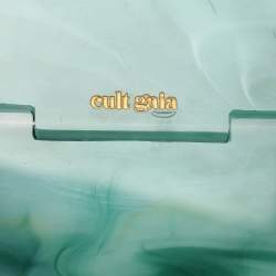 Cult Gaia Sage Acrylic Eos Top Handle Box Bag