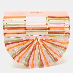 Cult Gaia Multicolor Acrylic Ark Clutch