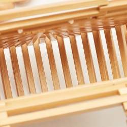 Pre Owned Cult Gaia Brown Bamboo Micro Ark Crossbody Bag