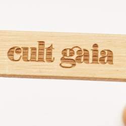 Pre Owned Cult Gaia Brown Bamboo Micro Ark Crossbody Bag