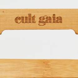 Cult Gaia Brown Bamboo Ark Clutch