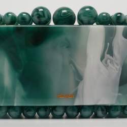 Pre Owned Cult Gaia Sage Green Acrylic Eos Box Clutch