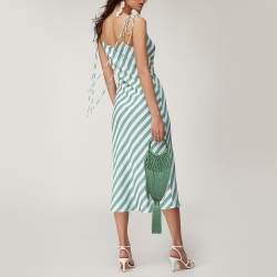 Pre Owned Cult Gaia Green Fabric Angelou Clutch
