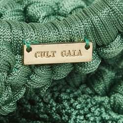 Pre Owned Cult Gaia Green Fabric Angelou Clutch