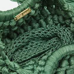 Pre Owned Cult Gaia Green Fabric Angelou Clutch