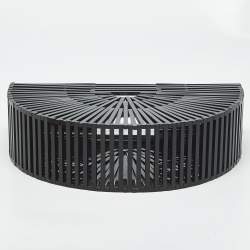 Pre Owned Cult Gaia Black Acrylic Small Ark Clutch