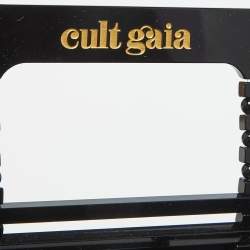 Pre Owned Cult Gaia Black Acrylic Small Ark Clutch