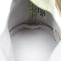 Pre Owned Cult Gaia Yellow/Green Croc Embossed Patent Leather Astraea Top Handle Bag