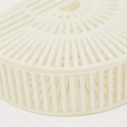 Pre Owned Cult Gaia Pearl White Acrylic Mini Ark Clutch