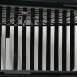 Pre Owned Cult Gaia Black Acrylic Mini Ark Clutch