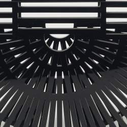 Pre Owned Cult Gaia Black Acrylic Mini Ark Clutch