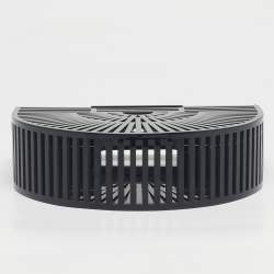 Pre Owned Cult Gaia Black Acrylic Mini Ark Clutch