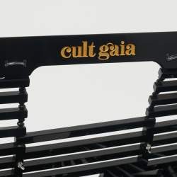 Pre Owned Cult Gaia Black Acrylic Mini Ark Clutch