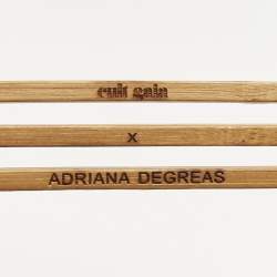 Pre Owned Cult Gaia x Adriana Degreas Brown Bamboo Fan Ark clutch
