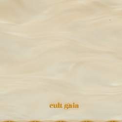 Pre Owned  Cult Gaia EOS Pearl Off White Acrylic Box Clutch