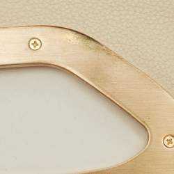 Pre Owned حقيبة يد كالت غايا جلد أبيض Off Reza