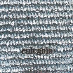 Pre Owned حقيبة كلتش قش منسوج أزرق معدني شاطئي كالت غايا