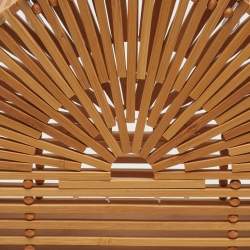 Pre Owned Cult Gaia Dome Natural Bamboo Clutch