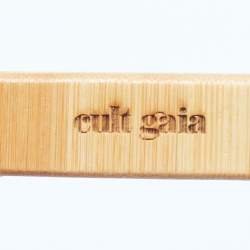 Pre Owned Cult Gaia Dome Natural Bamboo Clutch