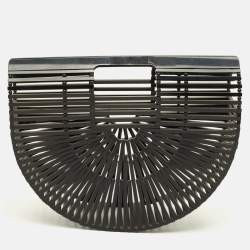 Pre Owned Cult Gaia Ark Black Acrylic Clutch