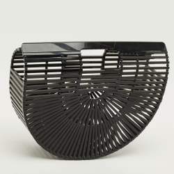 Pre Owned Cult Gaia Ark Black Acrylic Clutch