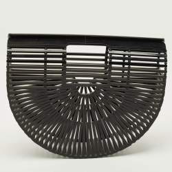 Pre Owned حقيبة كلتش أرك أكريليك سوداء كالت غايا