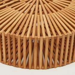 Pre Owned حقيبة كلتش بامبو بنية كالت غايا