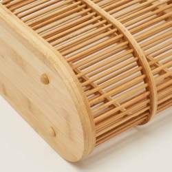 Pre Owned Cult Gaia Coco Beige Bamboo Tote