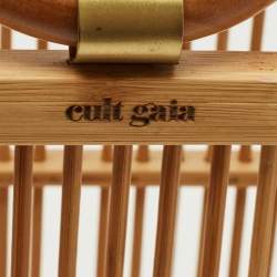 Pre Owned Cult Gaia Coco Beige Bamboo Tote