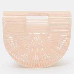 مملوكة مسبقًا Cult Gaia Ark Mini Pink Acrylic Clutch
