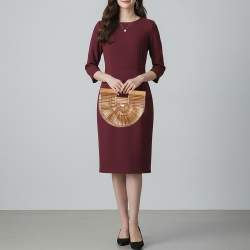 مملوكة مسبقًا حقيبة كلتش كالت غايا خشب البامبو بني آرك