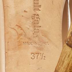 Cult Gaia Beige Leather Mules Size 37.5