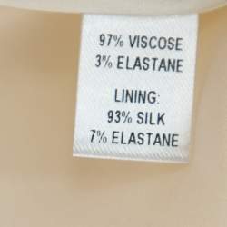 Cushnie et Ochs White Crepe Collared Open Front Coat S 